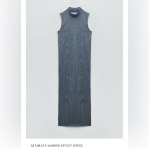 Zara seamless washed effect dress